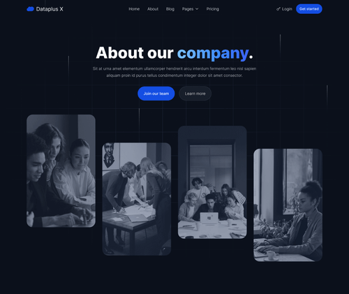 About - Dataplus X Webflow Template