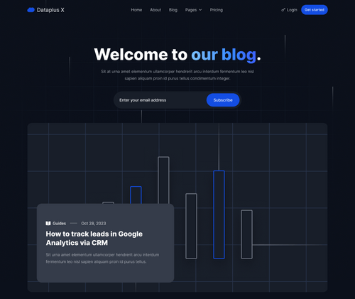 Blog V3 - Dataplus X Webflow Template