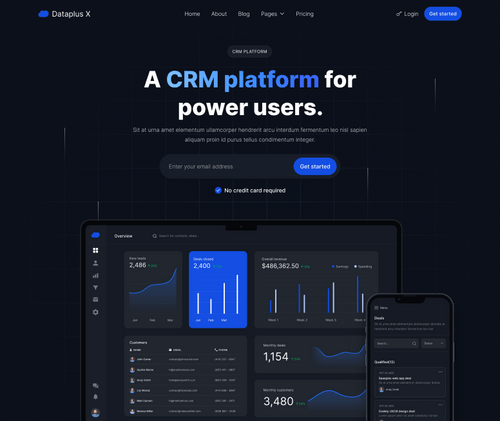 Home V3 - Dataplus X Webflow Template