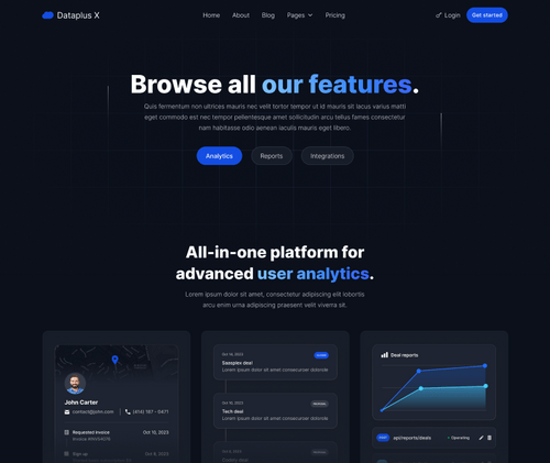 Features V3 - Dataplus X Webflow Template