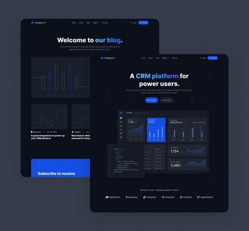 Pages Included - Dataplus X Webflow Template