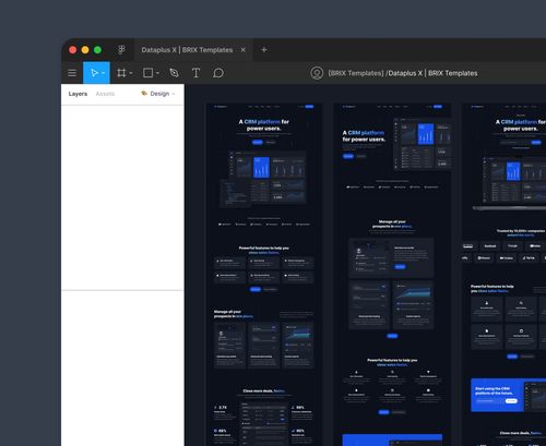 Figma File Included - Dataplus X Webflow Template