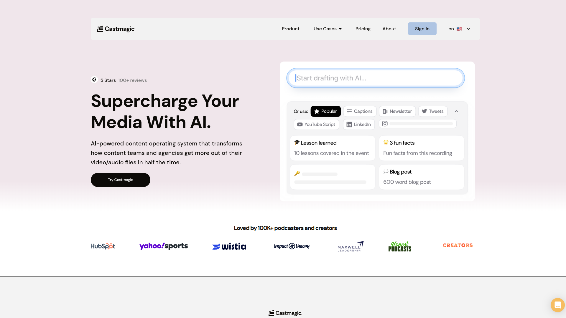 Castmagic screenshot