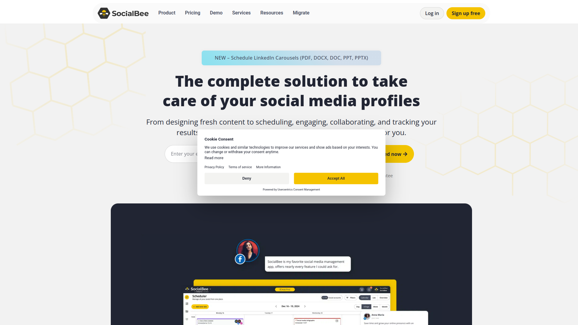 SocialBee screenshot