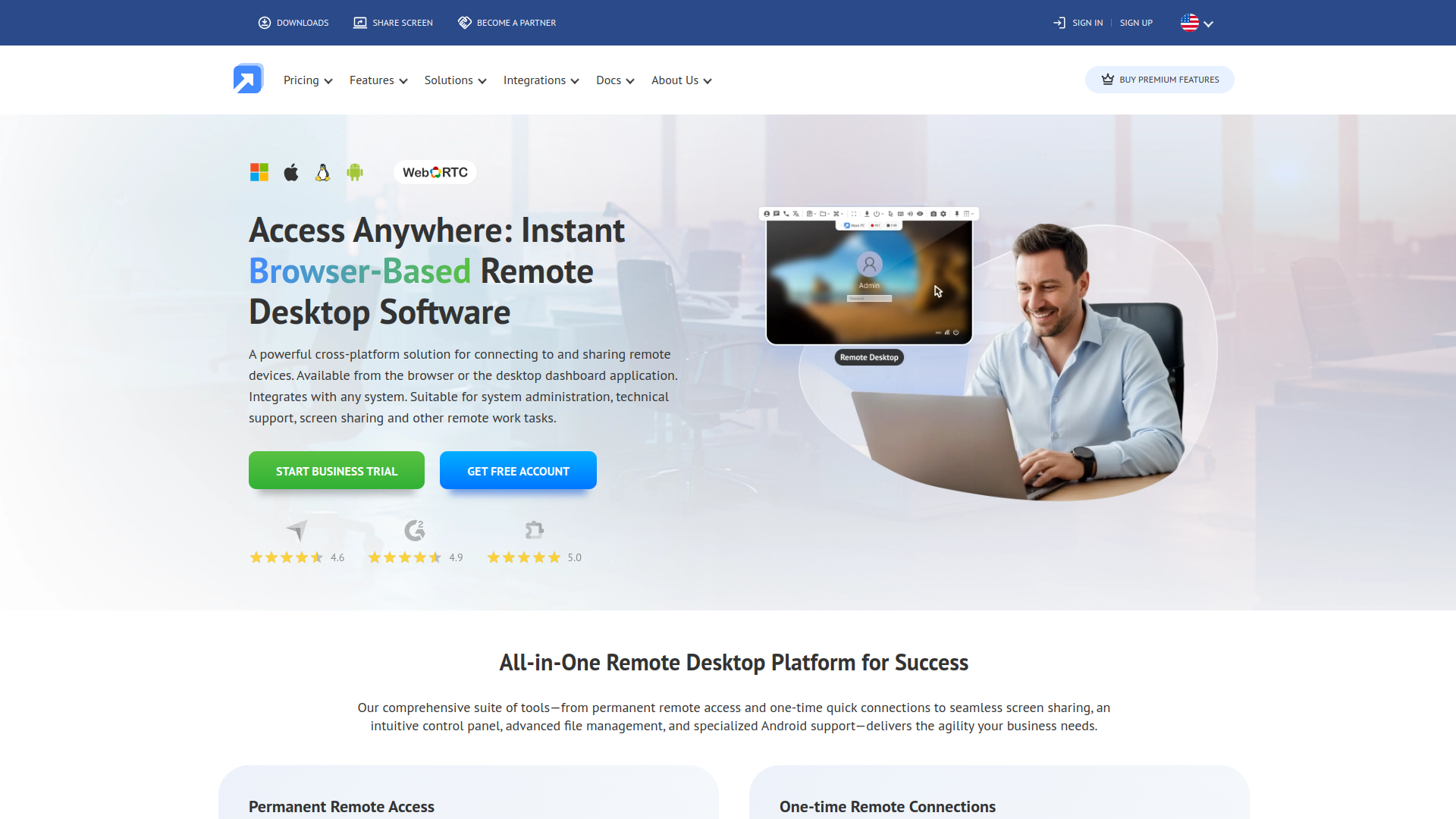 Getscreen.me screenshot