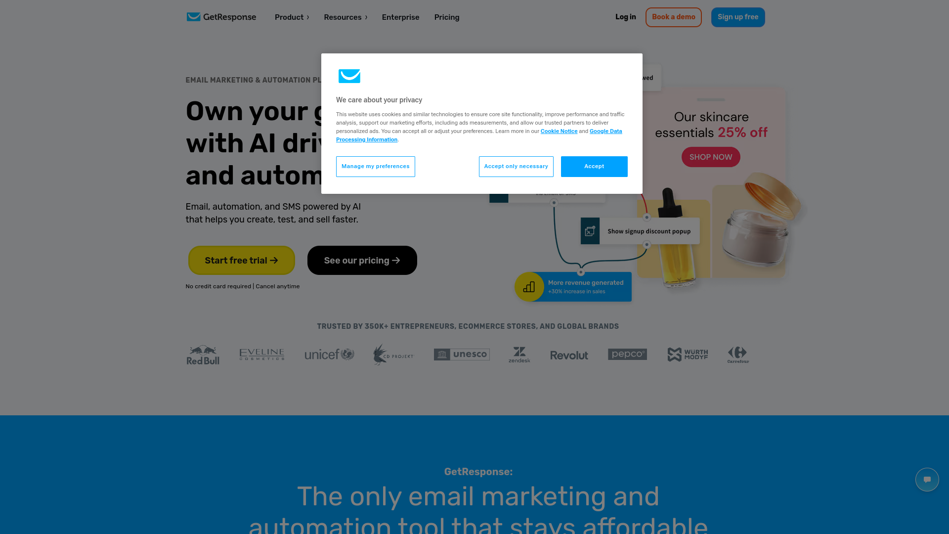 GetResponse screenshot