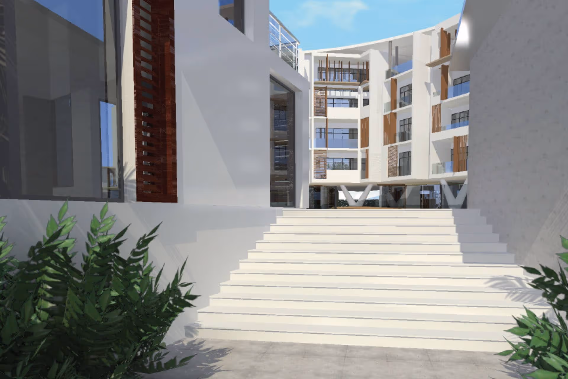 Karimjee Appartment main stairs