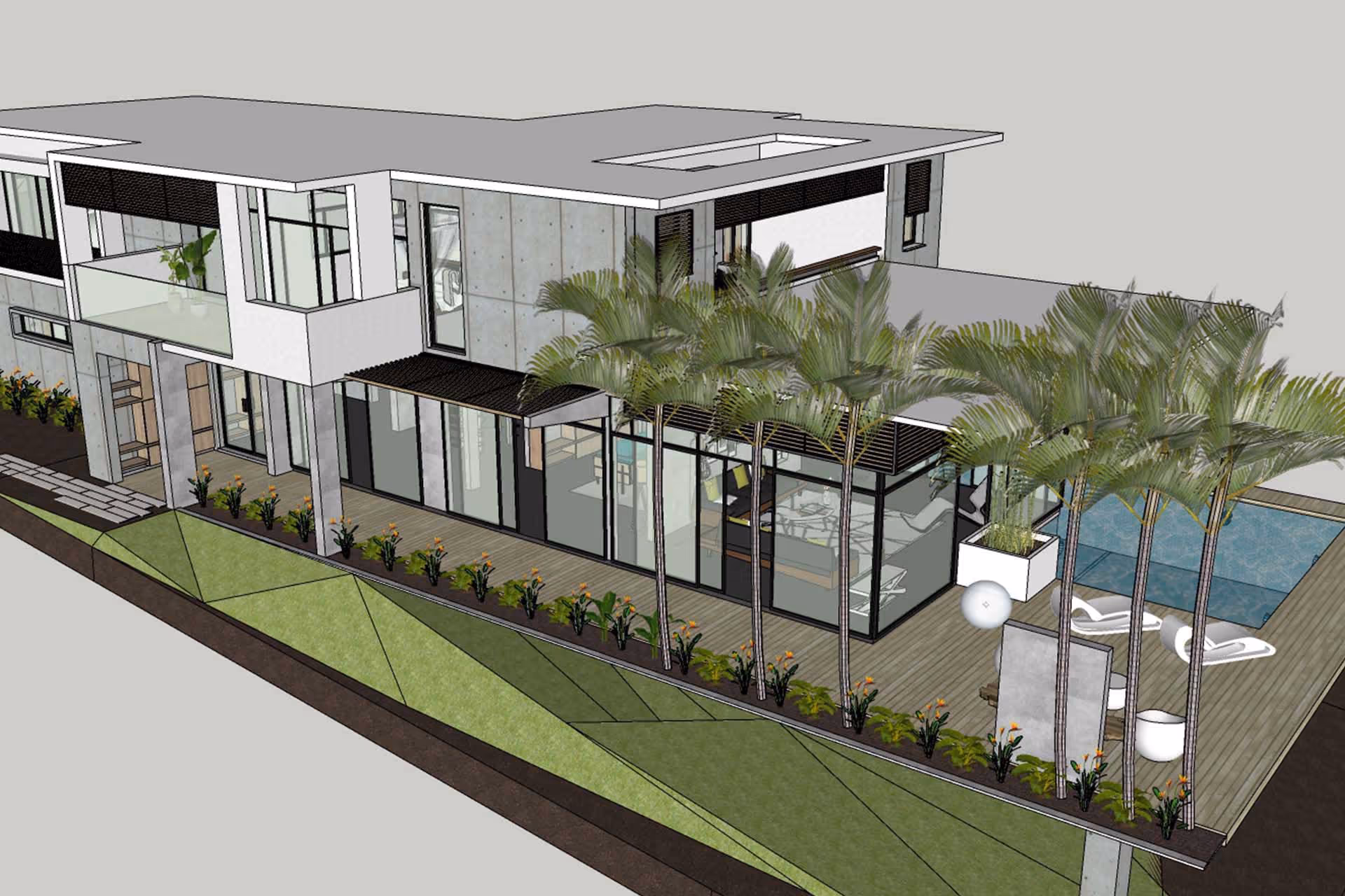 New Residence Arch Render Top view