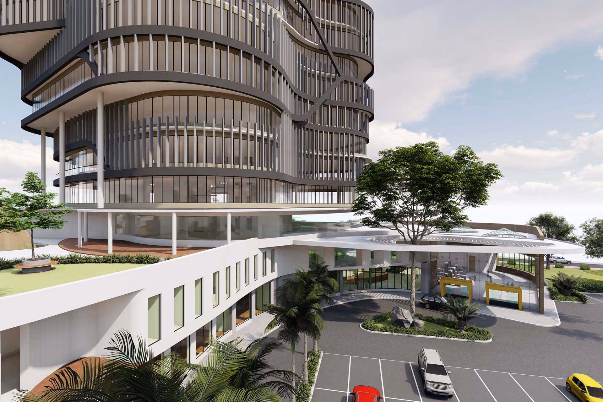 New Ministerial Headquarters Building parking