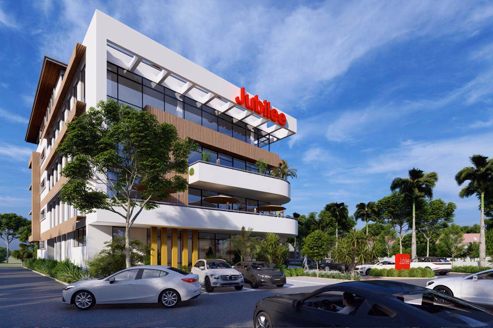 New Office Development Parking Area