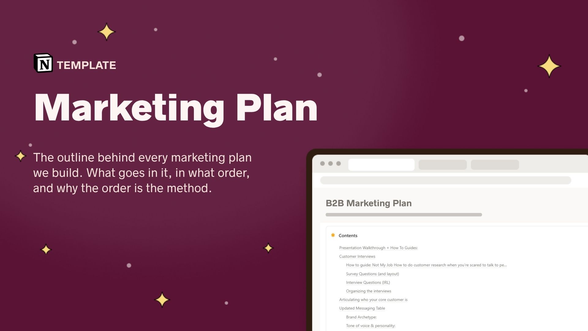 Marketing Plan Outline