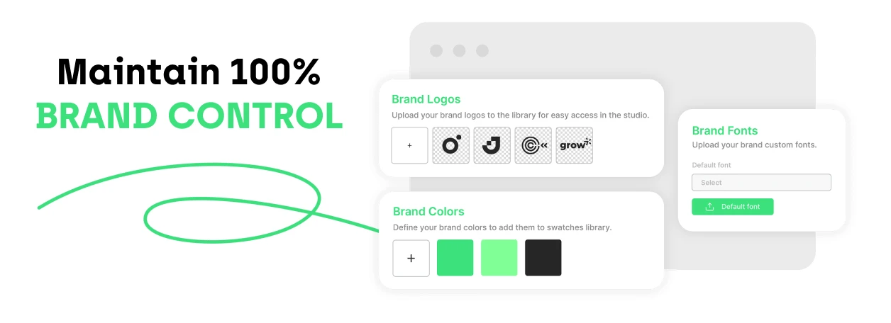 Stay on brand with defined brand kit