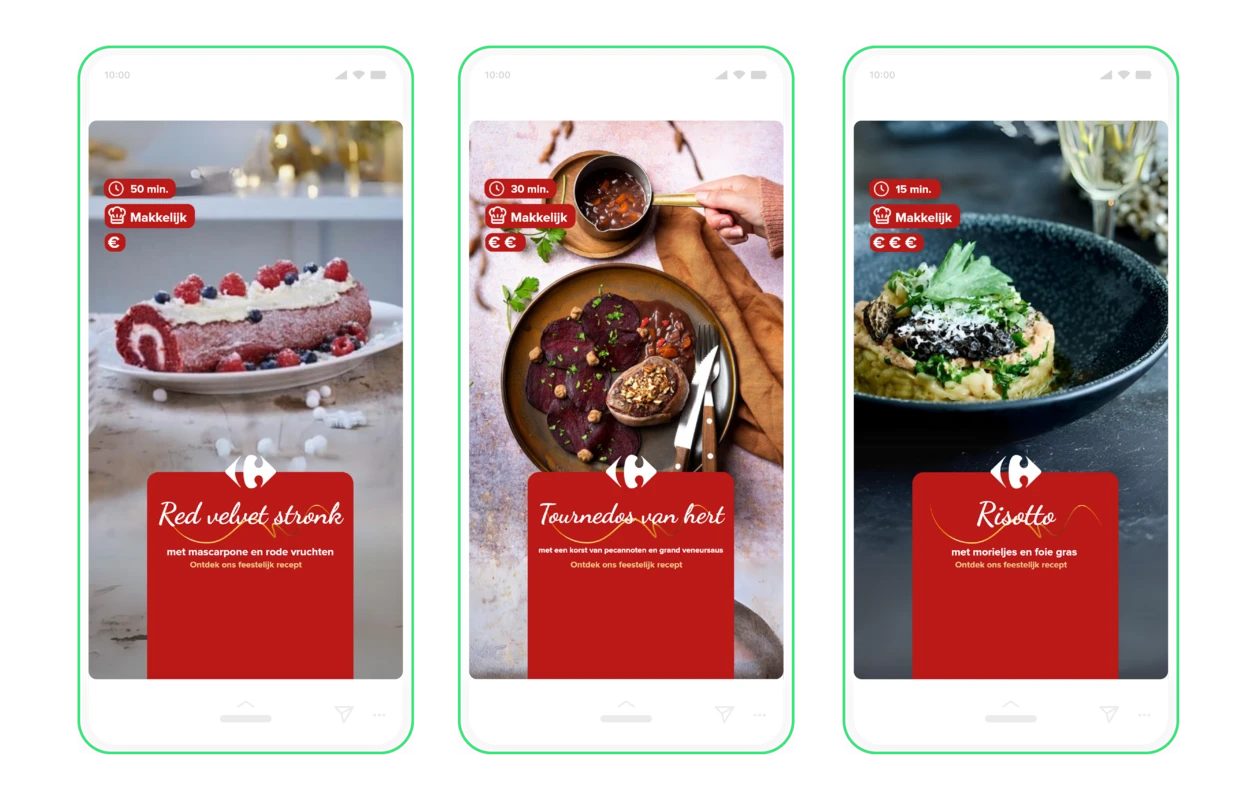 Dynamic creative optimization example on Meta