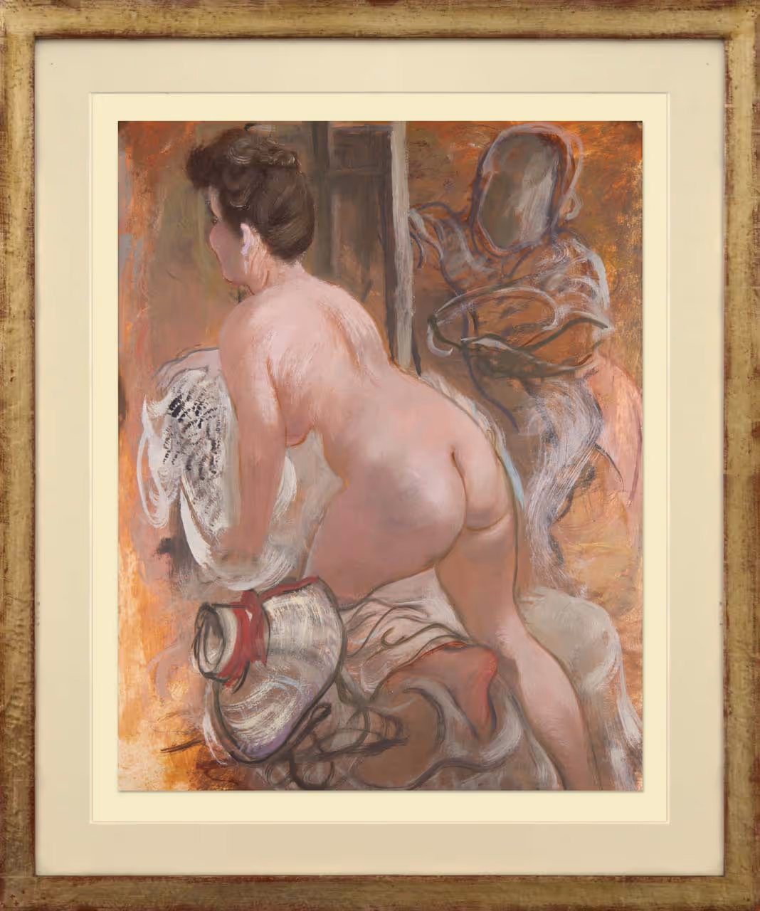 George Grosz Maler mit Akt Model 1940