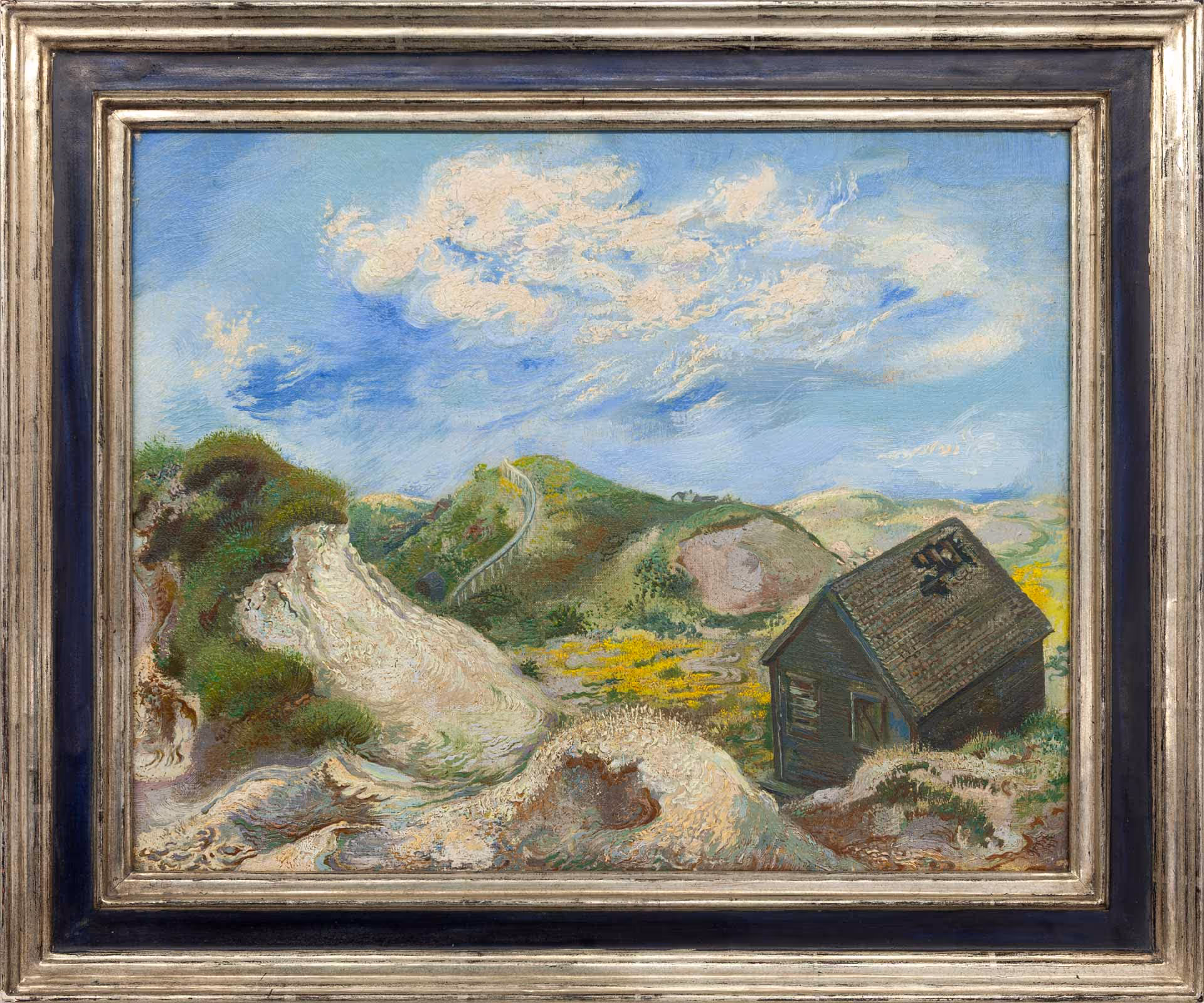 George Grosz Landscape Cape Cod. House in the dunes