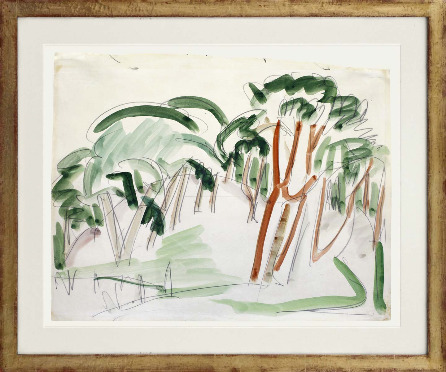 Ernst Ludwig Kirchner Bäume (auf Fehmarn)