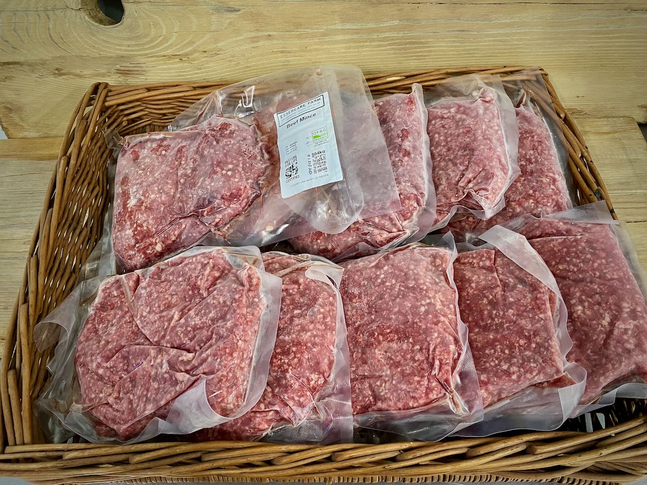 5kg Organic Pasture for Life beef mince box