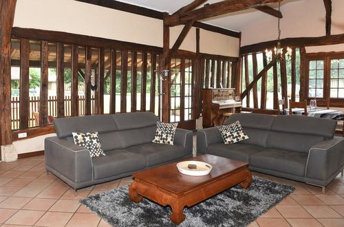 Salon maison Landaise Airial des Monges Gîte de groupe en Gironde