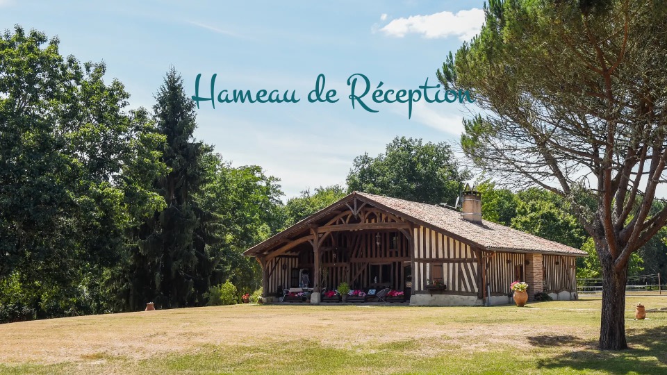 Terrain avec maison Airial des Monges Gîte de groupe en Gironde