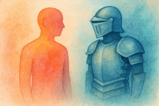 Example screen of the Animi application showing bodily symptom emotion identification tool for alexithymia