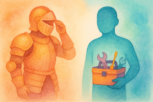 Example screen of the Animi application showing alexithymia test result