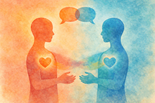 Example screen of the Animi application showing emotion processing, regulation, and communication tools