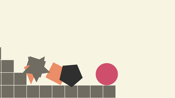 2D shapes animated with personality for Rethink Compliance.