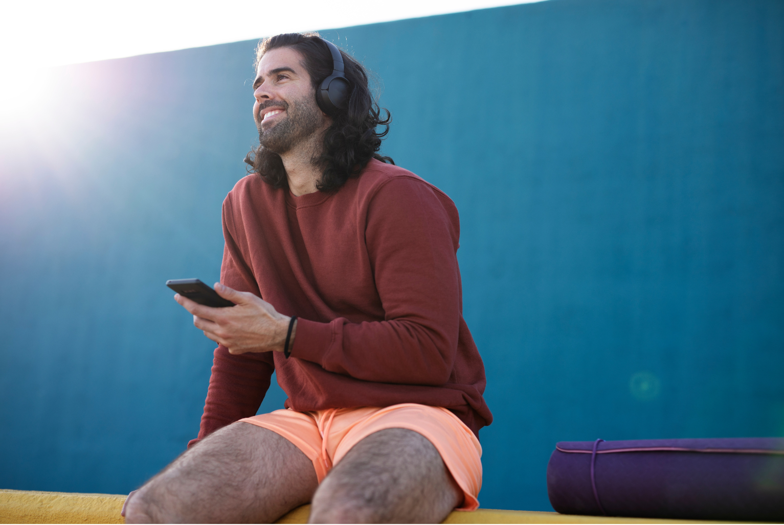 Person with headphones