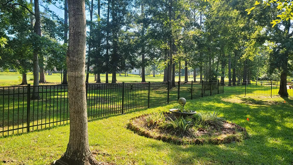 Black Aluminum fence