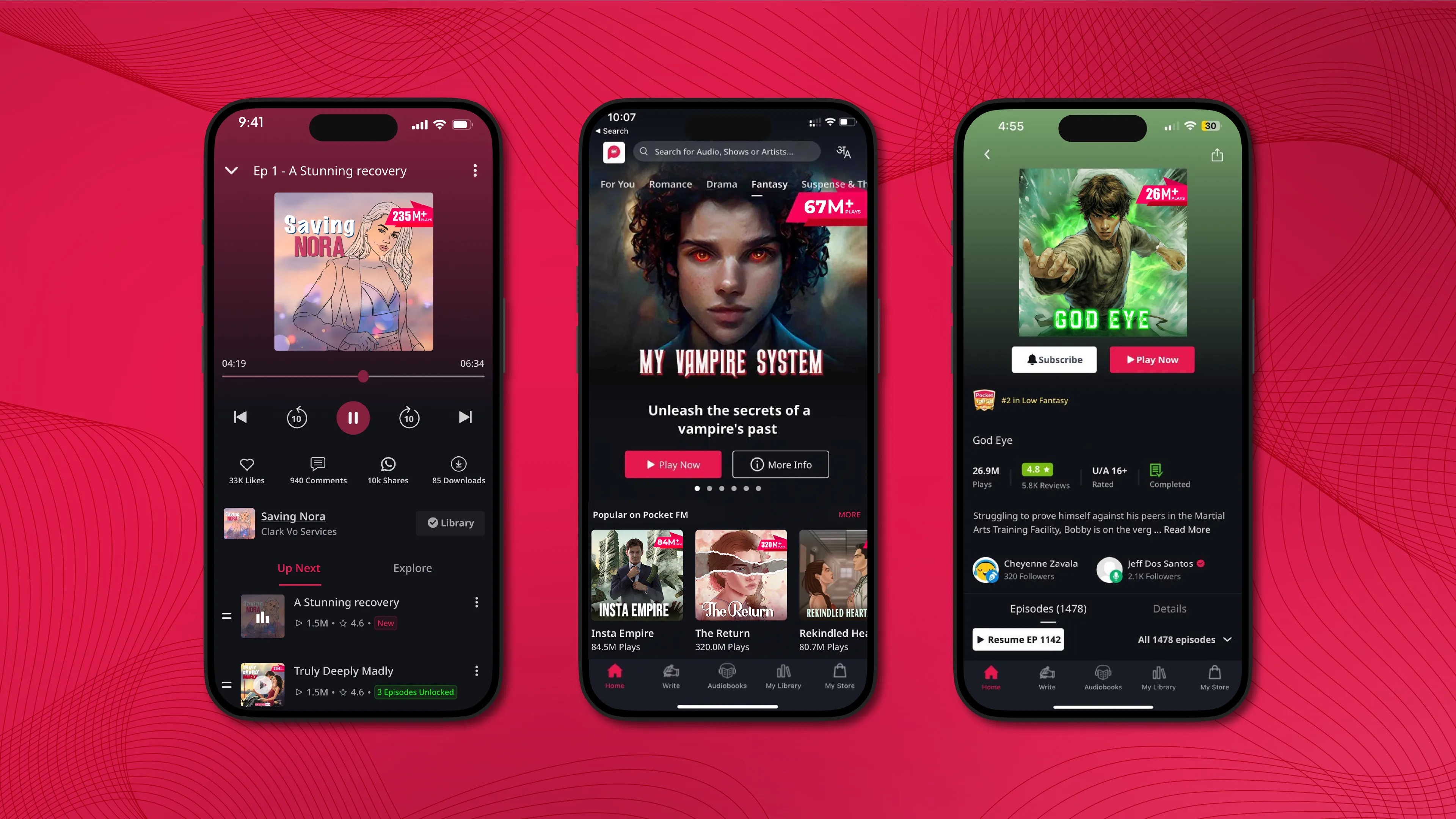 Pocket FM audio content platform