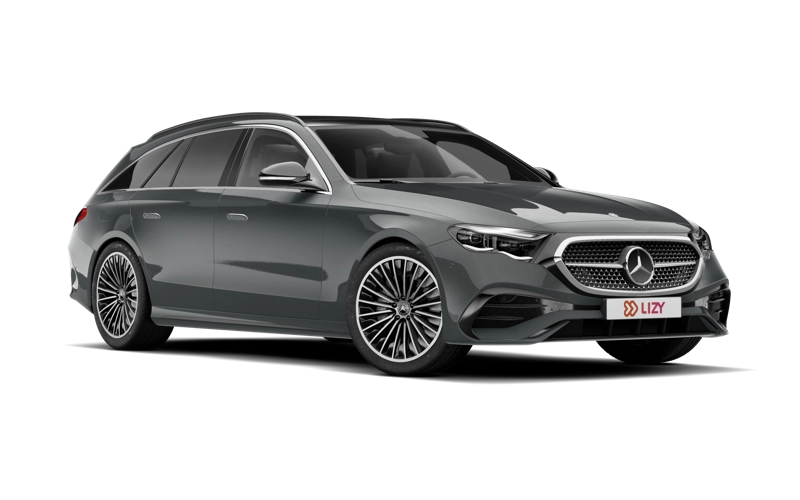 Mercedes E break driekwart vooraanzicht