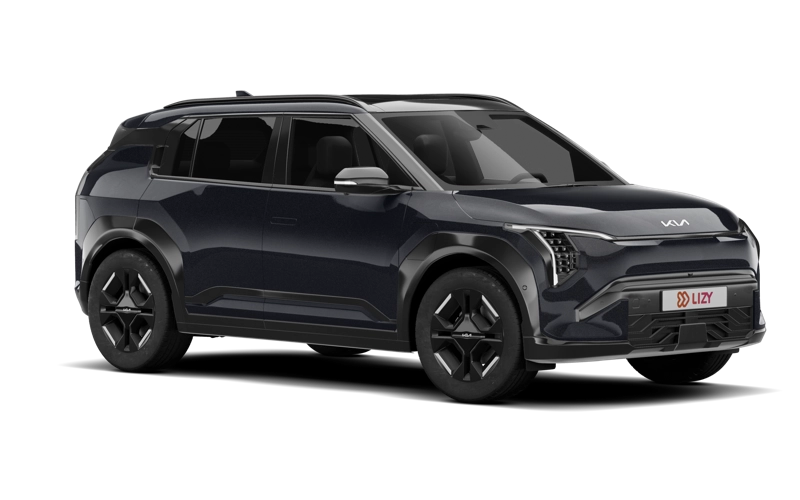 Kia EV3 driekwart achteraanzicht