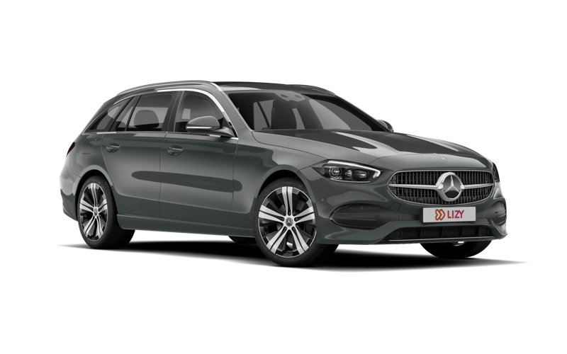 Mercedes C break driekwart vooraanzicht
