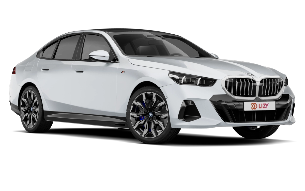BMW i5 driekwart vooraanzicht