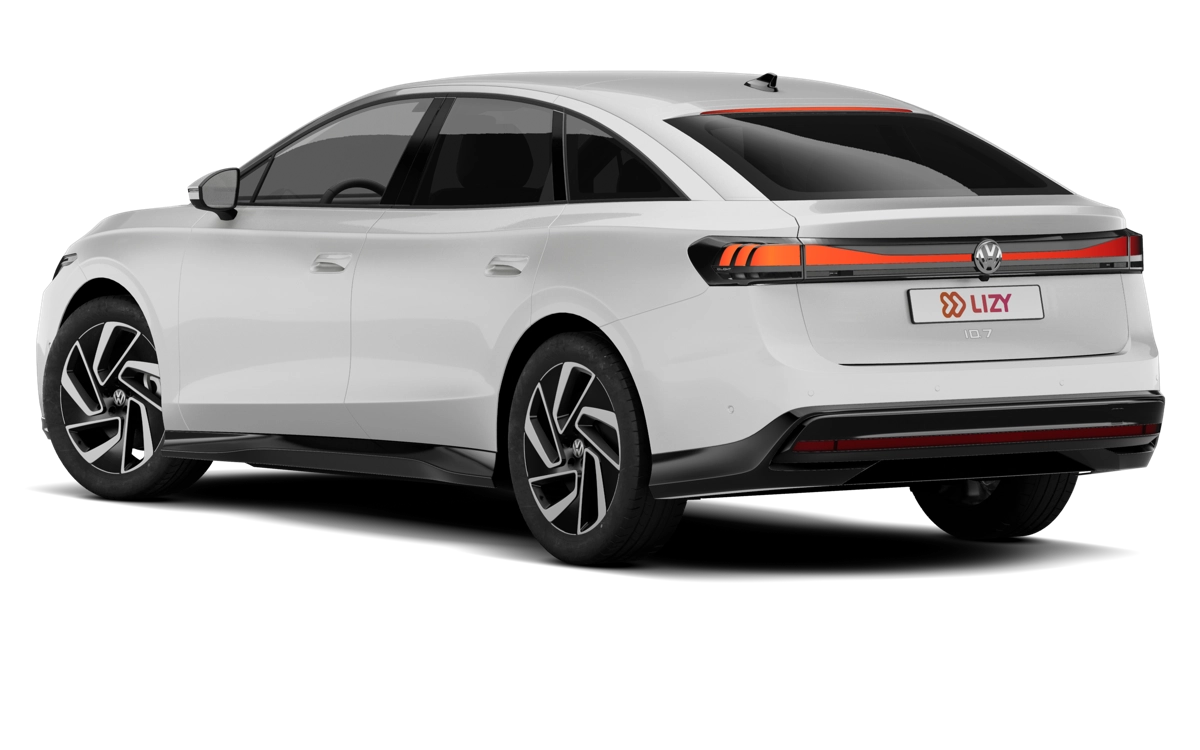 Volkswagen ID.7 vue trois quarts arrière