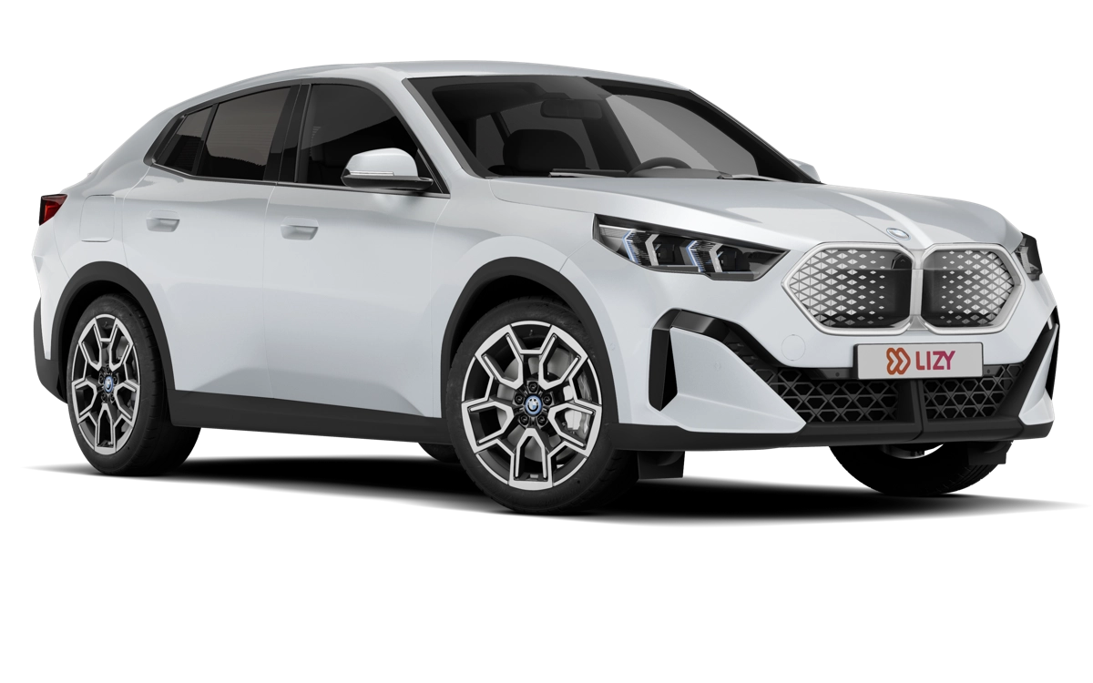 BMW iX2 driekwart vooraanzicht