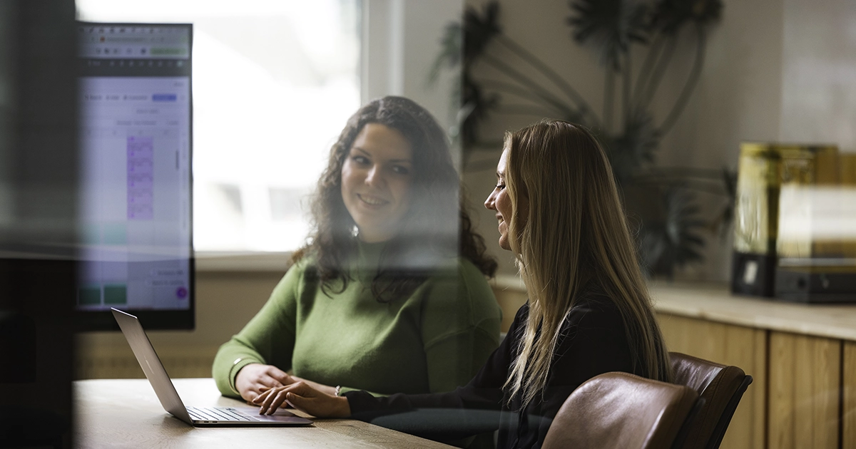 Magdalena en Gwen praten over de klanten van Unison. Neem contact met ze op.