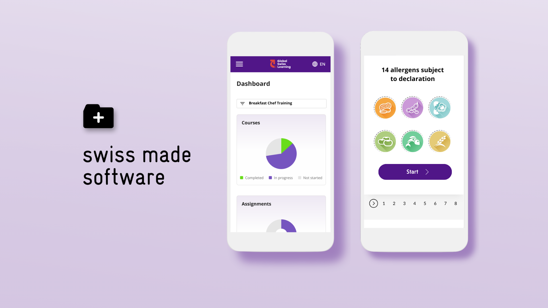 Our e‑learning powered by Swiss made software