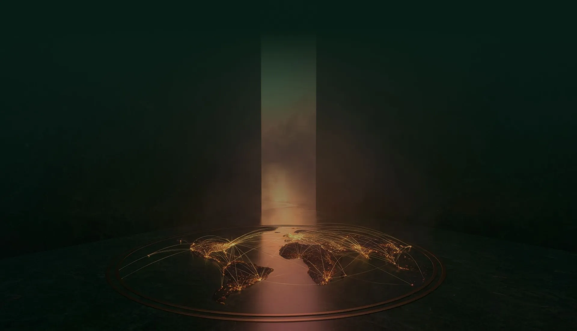 Connected globe image