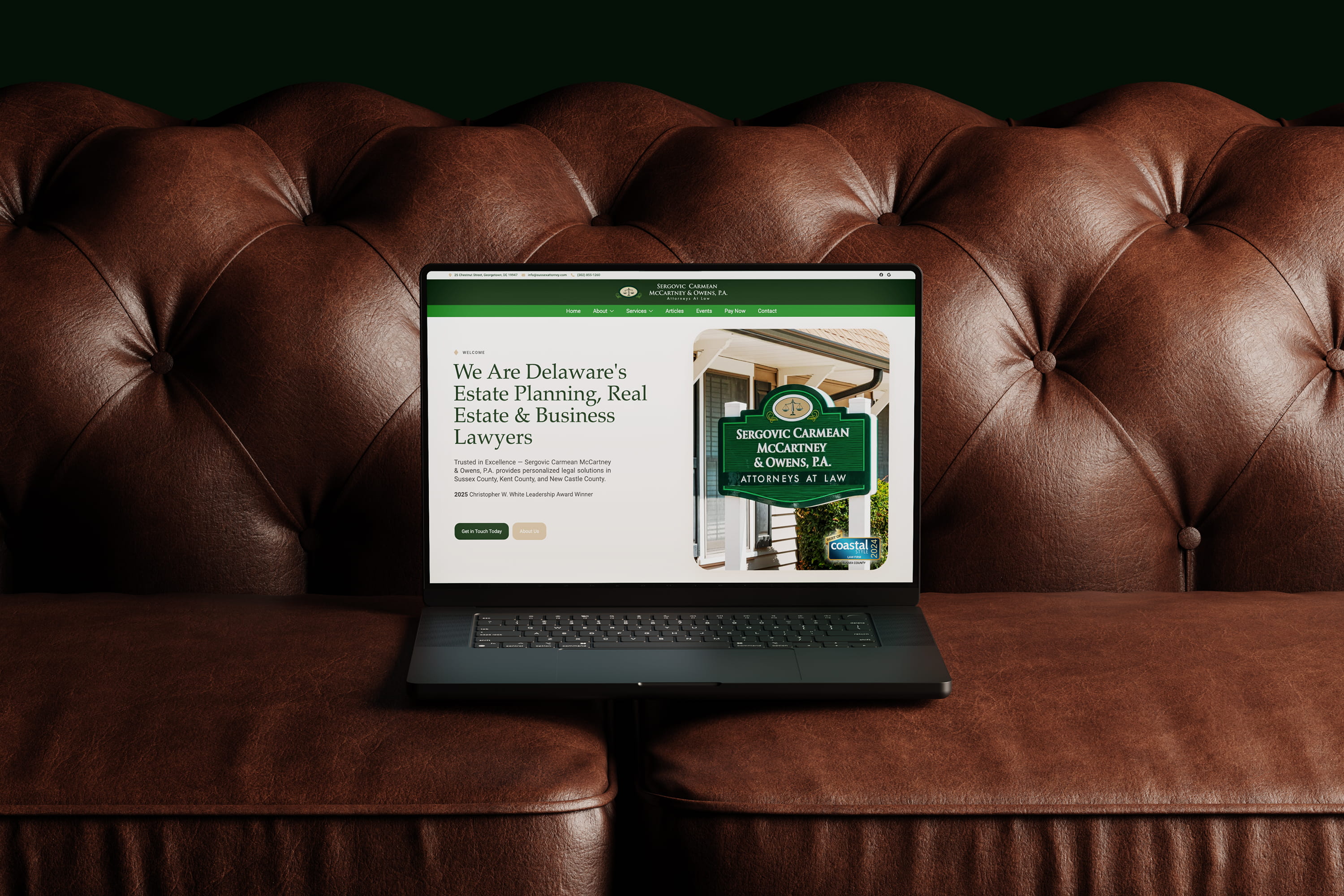 A modern, accessible, and user-friendly website design for a long-standing Georgetown firm.