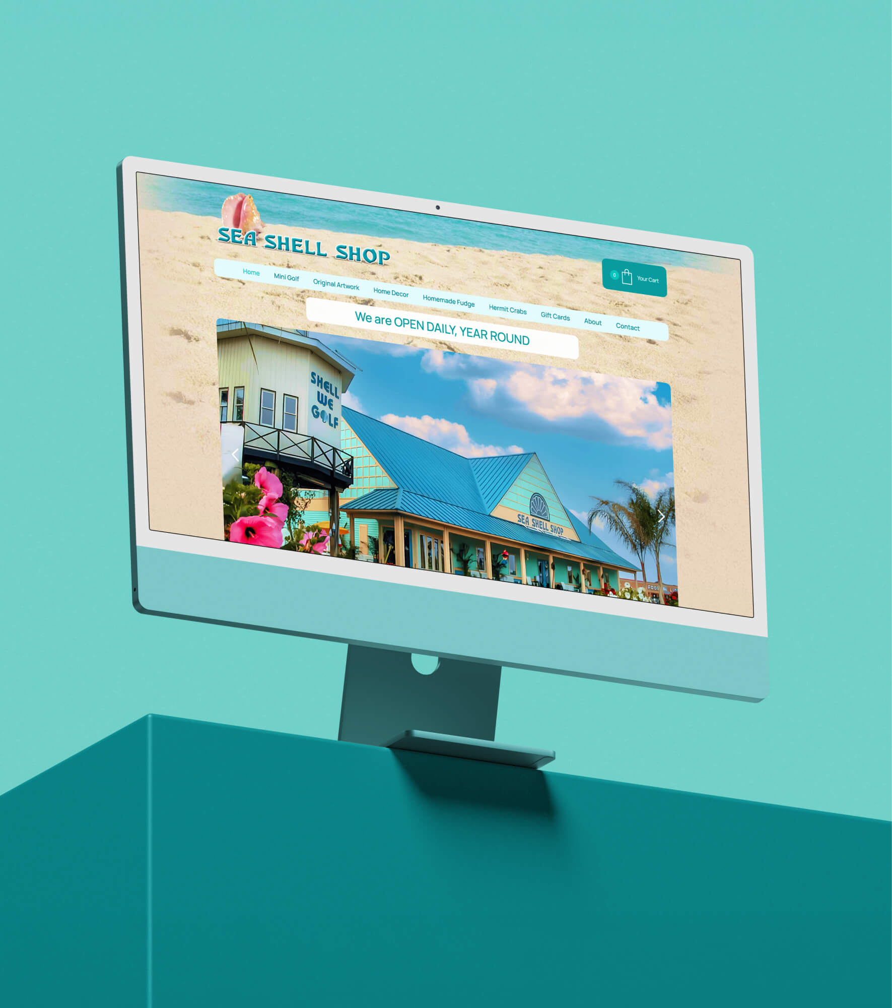 Sea Shell Shop Website Development