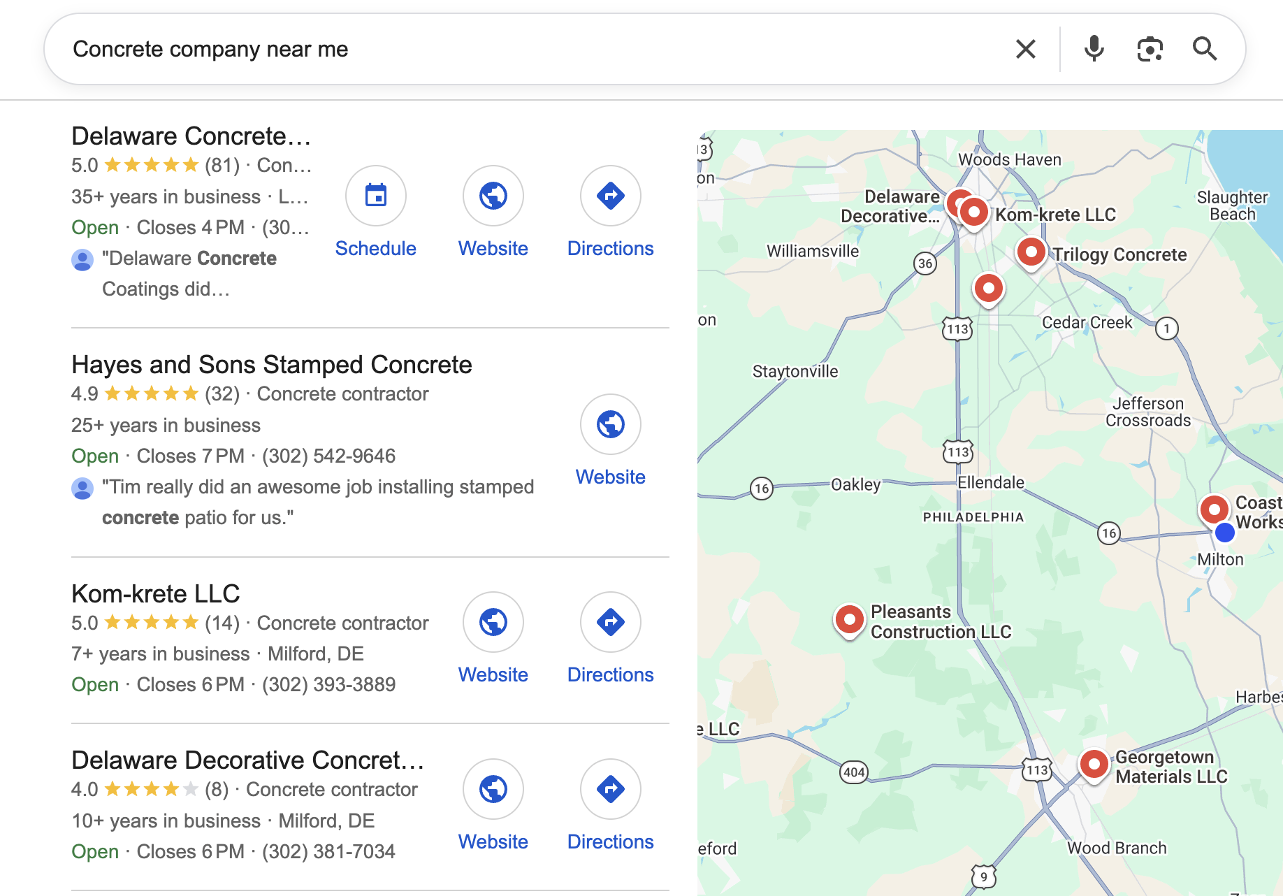 Concrete Companies