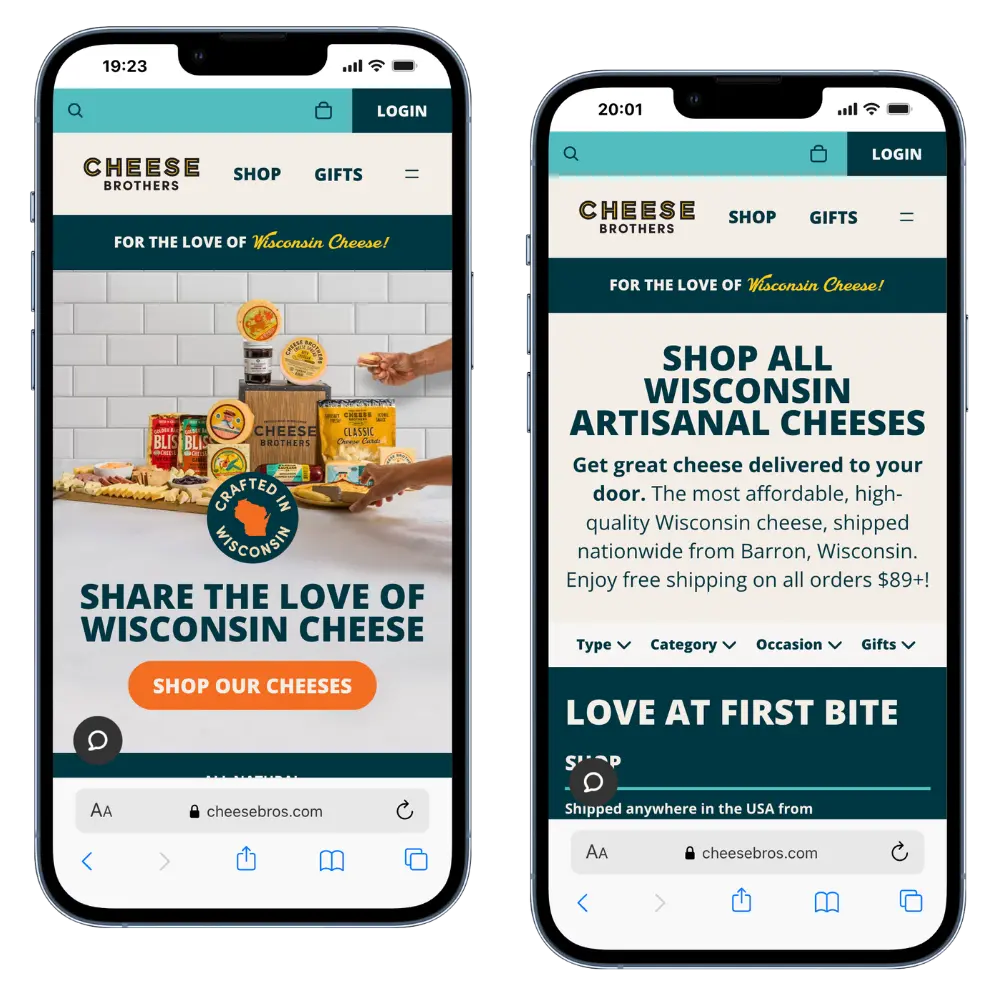 Cheese Brothers mobile screenshots