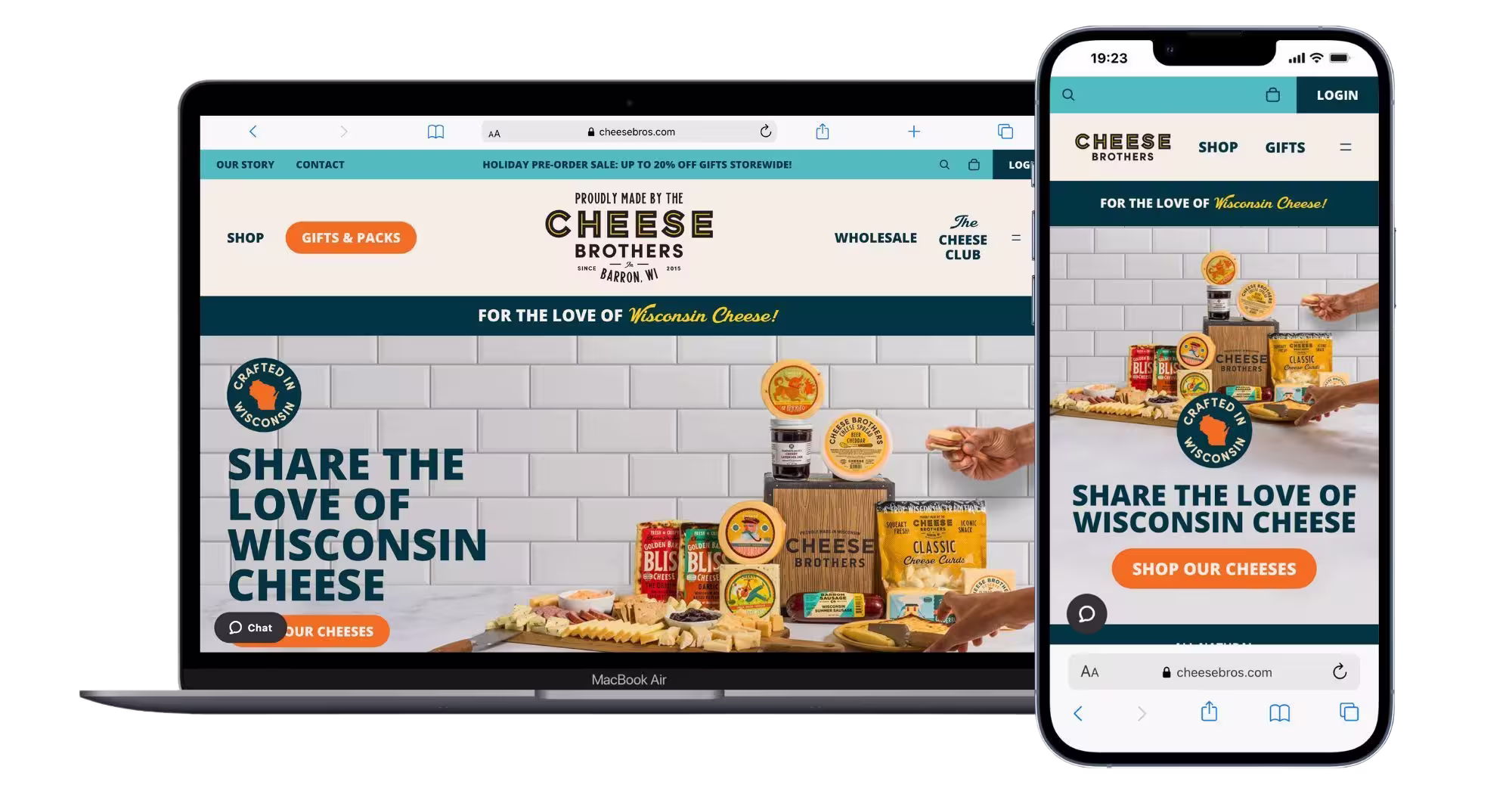 Website screen desktop and mobile view