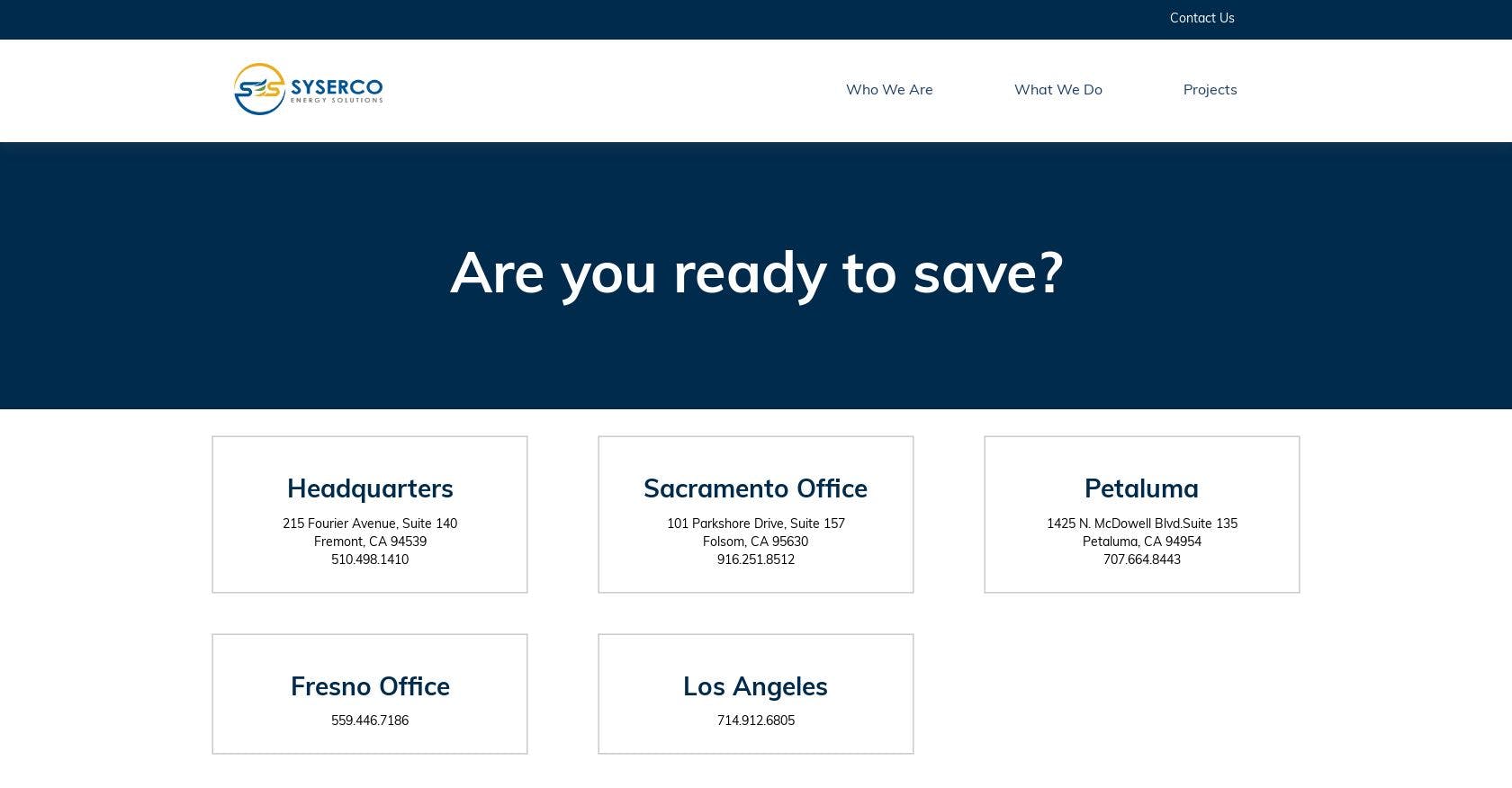 Syserco Contact