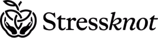 Stressknot brand logo with stylized knot design.