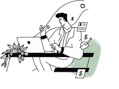 a person sitting on a chair