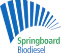 Springboard Biodiesel company logo with blue and green stylized arcs.