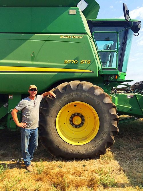 Greg Massa, farmer, with tractor