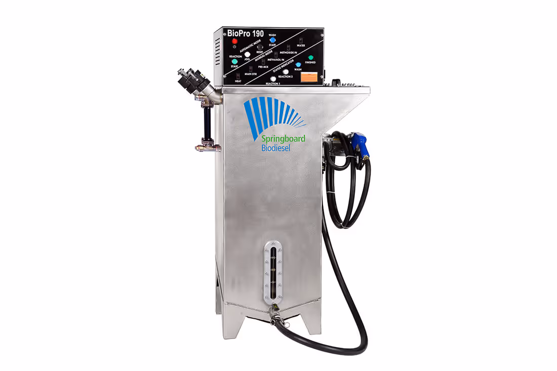 BioPro 190 biodiesel processor from Springboard Biodiesel.